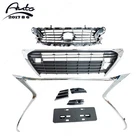 Set Front Bumper Grille Molding Trim For 2016 2017 2018 Lexus ES300h ES350