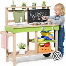 Outdoor Matschküche Kinder Spielküche mit R...