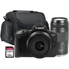 Canon EOS R50 Camera with RF-S 18-45mm IS STM Lens and RF 75-300mm Lens Bundle