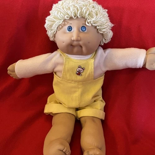Cabbage Patch Kids boy blonde hair doll head mold 2 Jesmar 1984 very TLC