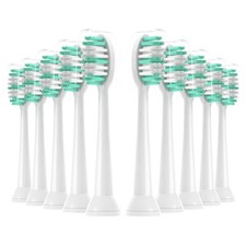 Feihead Replacement Toothbrush Heads 10 Pack Compatible with AquaSonic Black ...