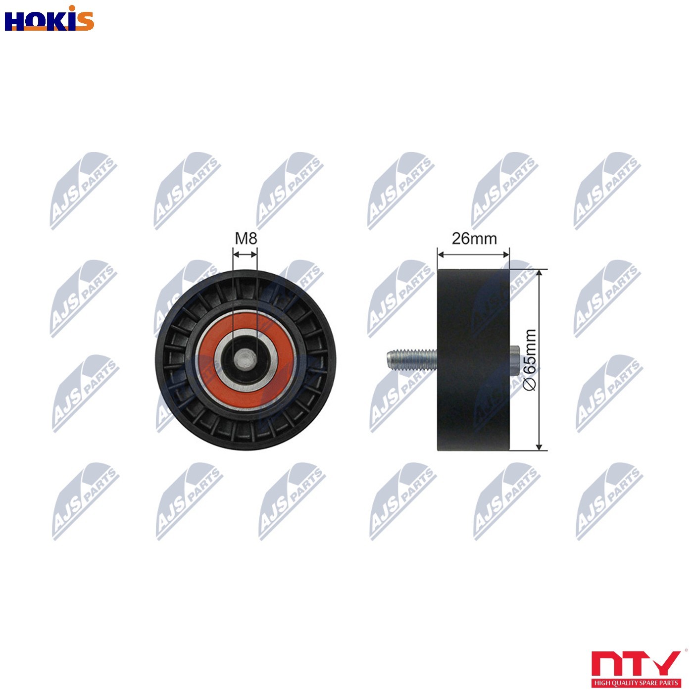 TENSIONER PULLEY VRIBBED BELT RNK-ME-047 FOR MERCEDES-BENZ C-CLASS/T-Model SL - Image 9