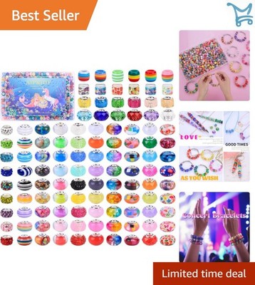 European Craft Beads Mix 650pcs Large Hole Lampwork Spacer Jewelry Making