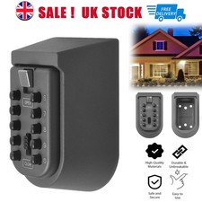 Outdoor High Security Wall Mounted Door Key Safe Box Code Lock Storage 4 Digit