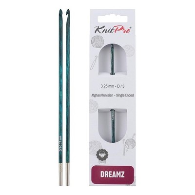 KnitPro Dreamz Afghan/Tunisian Crochet Hook | US Size D (3.25mm) D (3.25 mm)