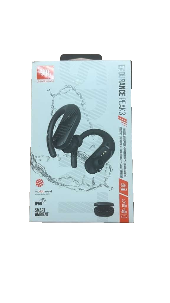 JBL Endurance Peak III In Ear Wireless Headphones - Black for sale