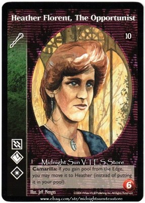 Heather Florent, The Opportunist Ventrue Tenth Anniversary V:TES Vampire CCG