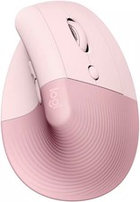 Logitech - Lift Vertical Wireless Optical Ergonomic Mouse with 4 Customizable...