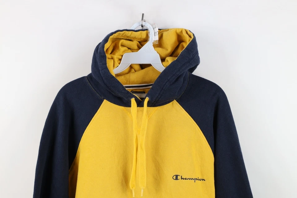 Sudadera con Capucha De Colección Años 90 Y2K Champion Para Hombres XL V Refuerzo Deletrear Bloque de Color Foto 2 de 4
