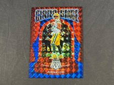 2024 PANINI MOSAIC JORDAN LOVE #19 CENTER STAGE BLUE PRIZMS 56/99 PACKERS