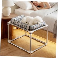 Bedside Cosleeper Dog Bed with Bloster, Height Elevated 26 x 20 x 20 Inch