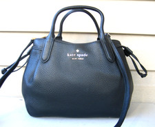 Kate Spade KI859 Dumpling Mini Small Leather Satchel Crossbody Black EXCELLENT