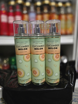 3PCS OF CUCUMBER MELON BATH & BODY WORKS FINE FRAGRANCE NEW 8 OZ