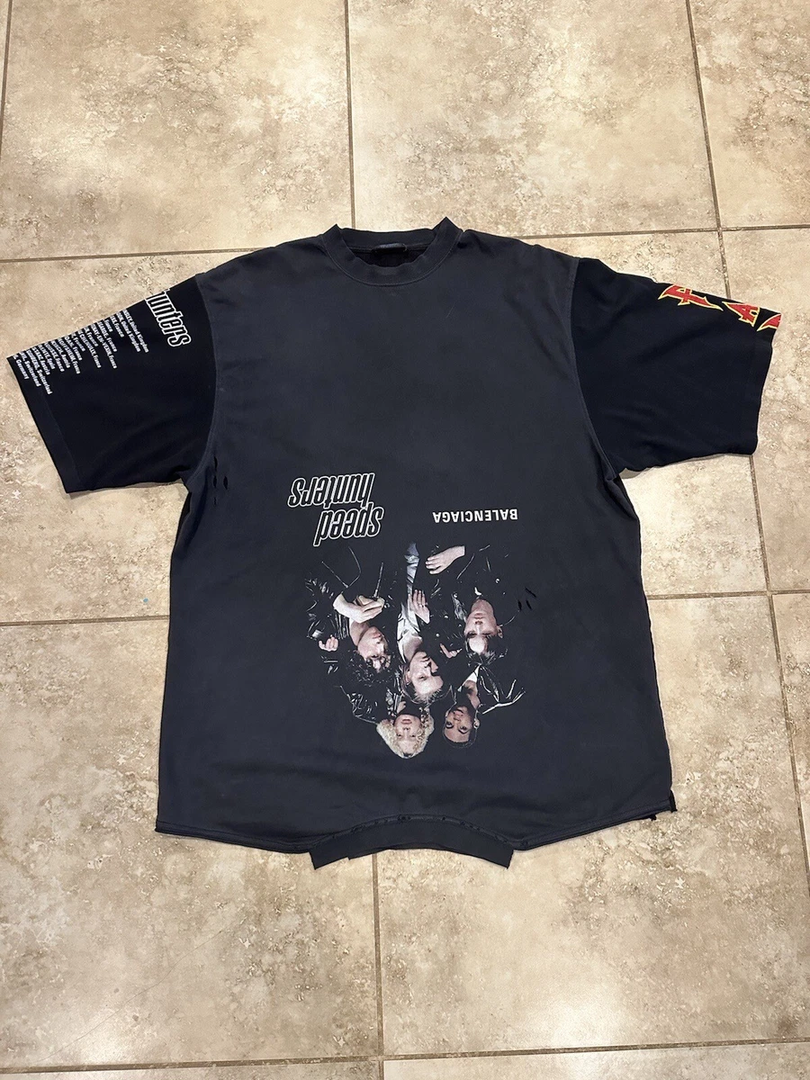 Balenclaga Speedhunters Upside Down Tee Black Size Large