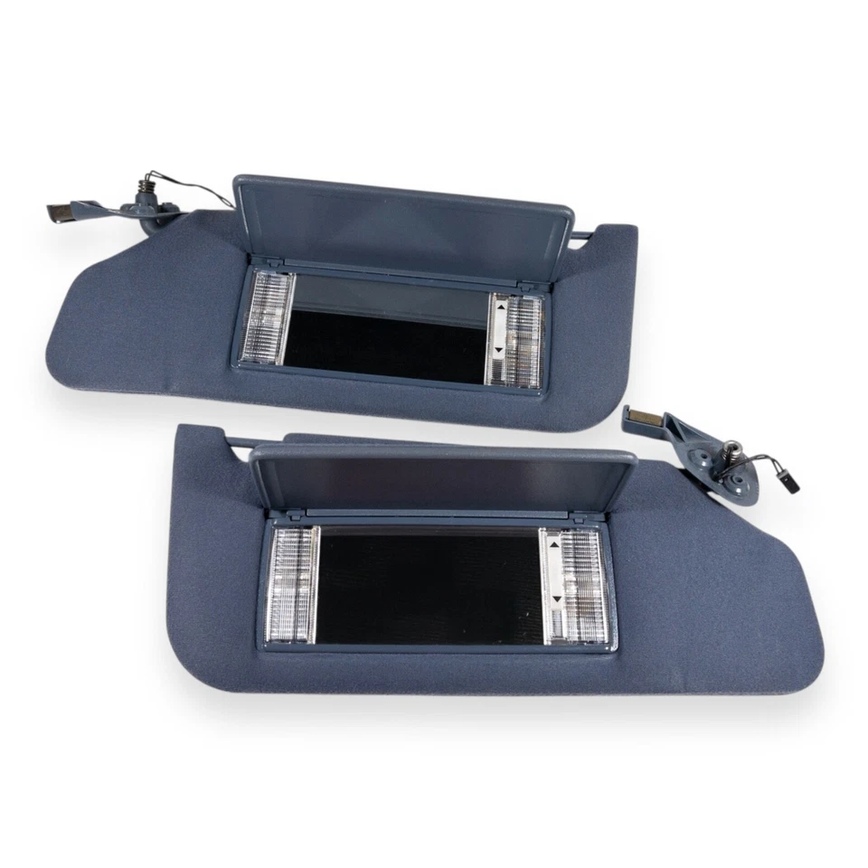 Juego de par de parasoles laterales para conductor y pasajero Buick Riviera 1995-1999 tela azul Foto 4 de 4