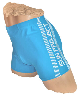 Swim Pants Sun Project Badehose himmelblau mit weißen Strukturstreifen Gr. M-XL