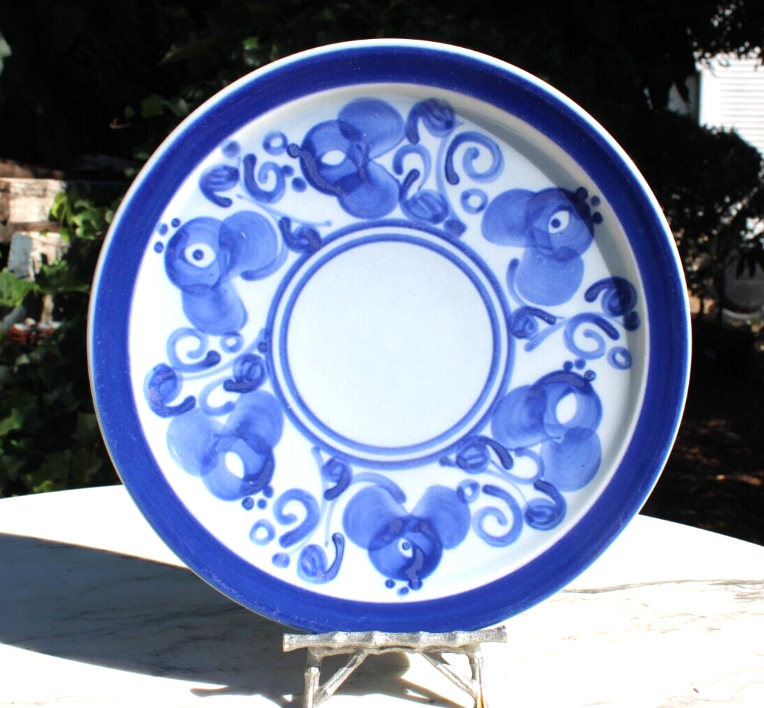 Vtg 1960s Israel Lapid Hand Painted Arabesque AFRICANA Ceramic