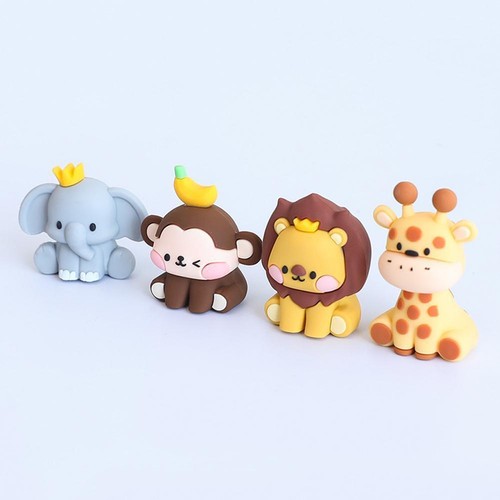 Forest Animal Cake Topper Tropical Jungle Safari Lion Giraffe Monke ❁UK - Picture 2 of 28