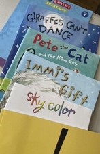 Lot of 5 - First Grade Reading Children Books Scholastic Pete The Cat And More..