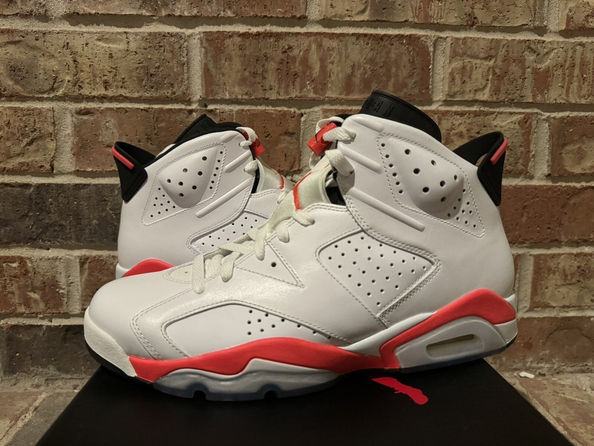 【US10.5】 AIR JORDAN 6 RETRO 384664-123 Jordan 6 Retro Infrared White (2014) Men's - 384664-123 - US