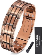 PREMIUM Copper Magnetic Bracelet Energy Healing Therapy Arthritis Pain Relief
