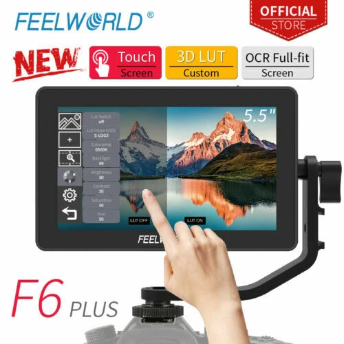 FEELWORLD Type C F6 Plus V2 6" Touch Screen Field DSLR Monitor 3D Lut Waveform - Image 3 of 4