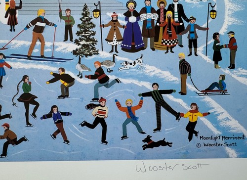 Jane Wooster Scott MOONLIGHT MERRIMENT Hand Signed Limited Edition Lithograph - Picture 2 of 9