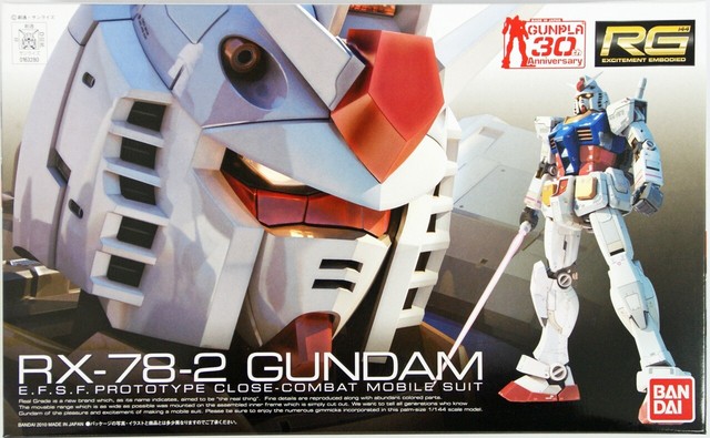 Rg 01 Rx 78 2 Classic Gundam 1 144 Robot Real Grade Model Assembly Kit Bandai For Sale Online Ebay
