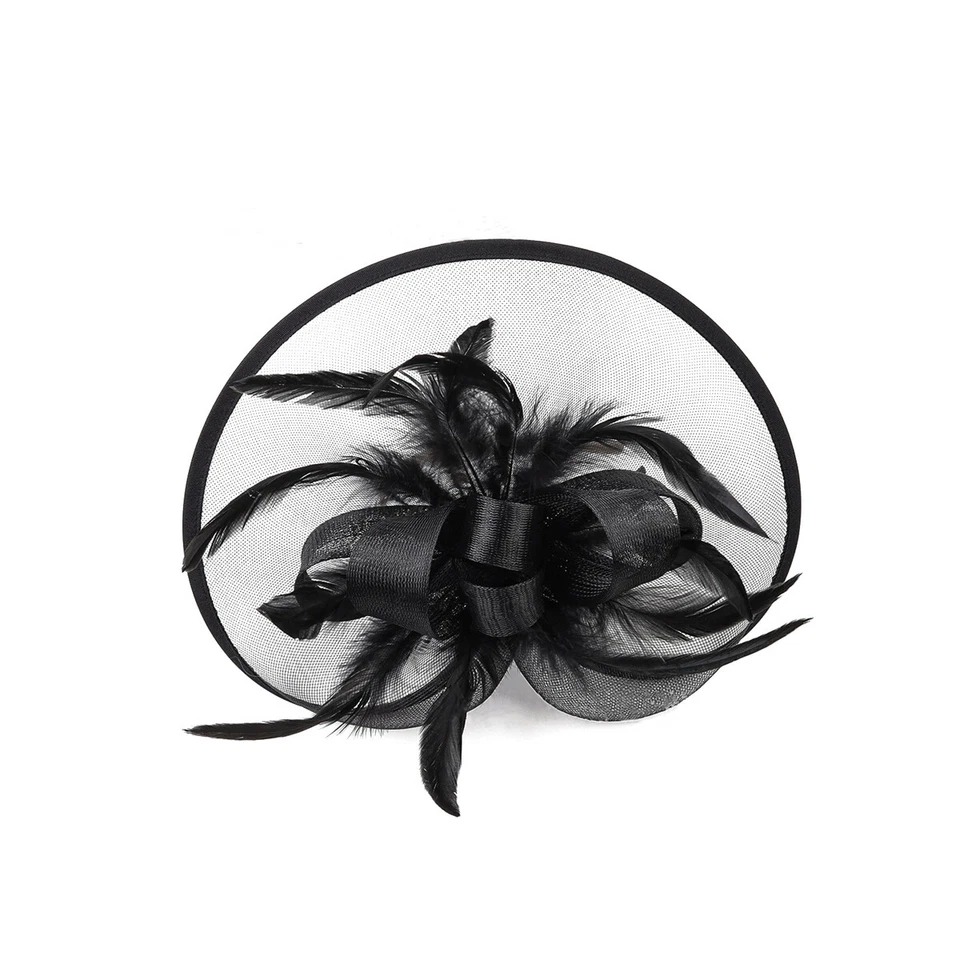 Elegante Sombrero Fascinadores Mujeres Diadema Cóctel Té Fiesta Sombrero Boda Clip para el Pelo Foto 4 de 4