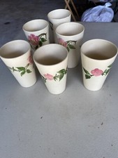 franciscan desert rose tumblers. made in the usa