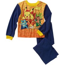 Pokemon 4 5 6 7 8 XS S M Boys 2 Piece Flannel Set New Sleepwear Pajamas