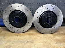 Front Brake Discs to fit VW Golf R MK7 Performance Drilled
