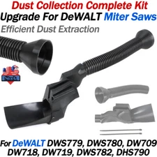 For DeWALT DWS779/780/782 DW718 DW719/709 Dust Collection Kit Upgrade Miter Saws