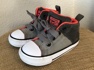 boys green converse high tops