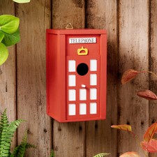 Telephone Box Bird House Adding A Whimsical Touch Birds House For Any Garden