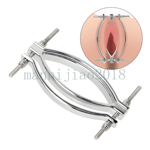 Damen Edelstahl Labia Clip Klitoris Klemmen Einstellbare Spiel Necken BDSM - Bild 5 von 7