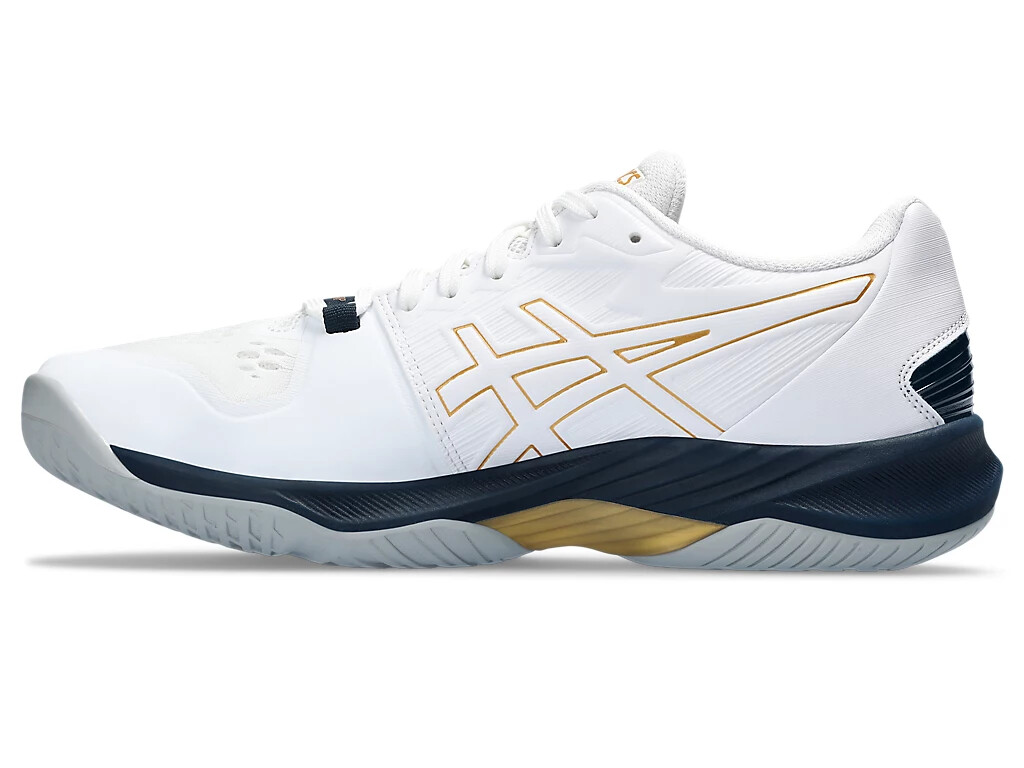 ASICS SKY ELITE FF 2 1051A082 960 White Pure Gold Volleyball ASICS SKY ELITE FF 2 1051A082 960 White Pure Gold Volleyball