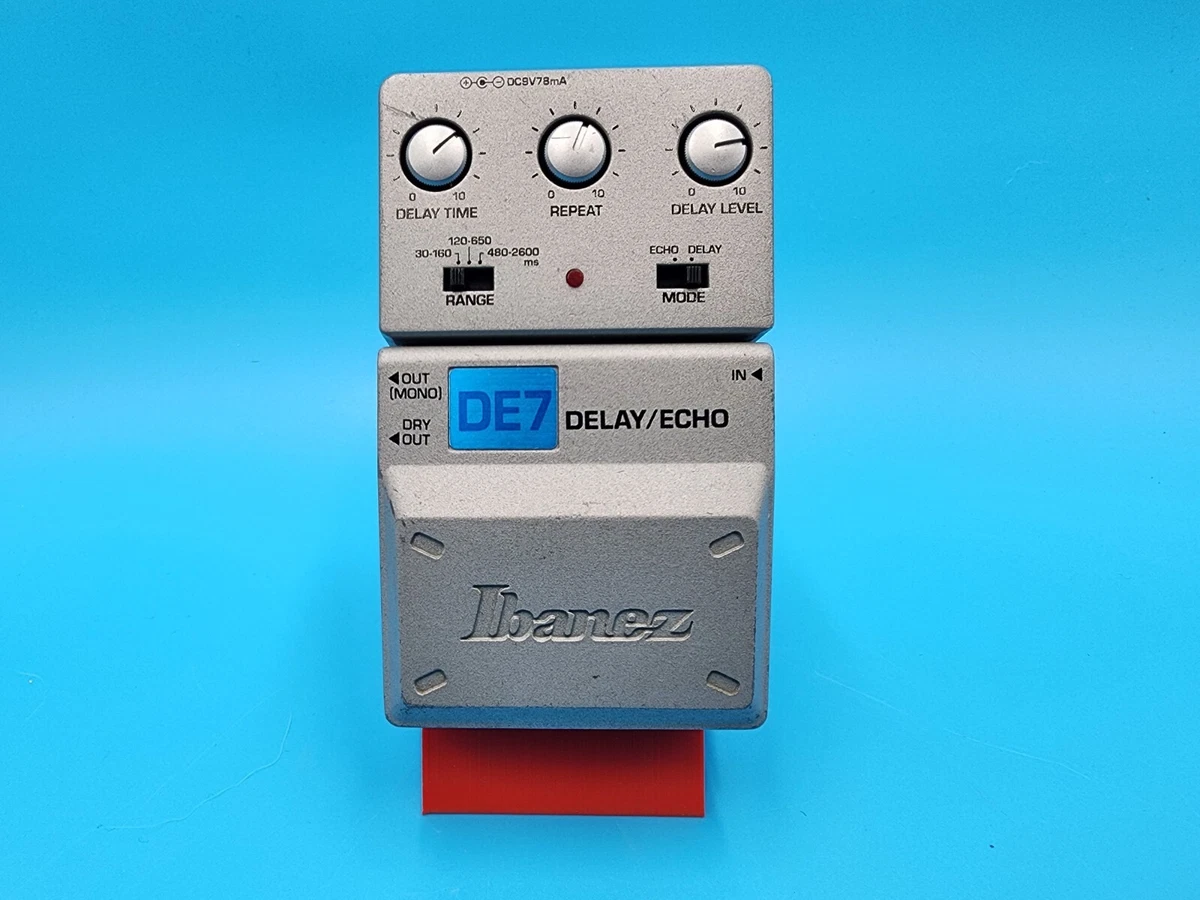 Ibanez DE7 Delay Echo Guitar Effect Pedal Bass Tone Lok Tape