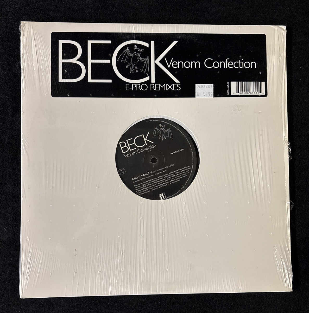 BECK Venom Confection (E-Pro Remixes) Vinyl Single 12” Interscope