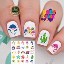 Baby Shark Waterslide Nail Art Decals Set Of 50 & Instructions and bonus