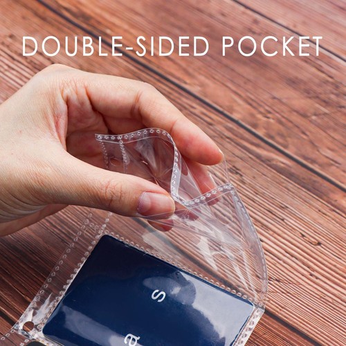 Photo Pocket Album Refills for A5 6-Ring Binders 25 Sheets Clear Inner Pages - Picture 10 of 30