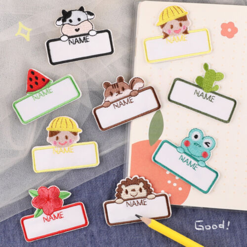 Embroidered Animal Name Stickers for Kids Clothes Hat Fabric Stickers Label 5pcs - Bild 1 von 24