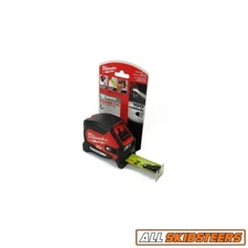 25ft Compact Wide Blade Magnetic Tape Measure w/ Rechargeable 100L Light