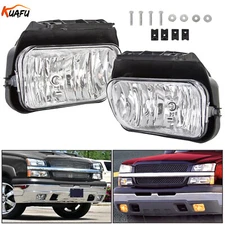 Bumper Fog Lights Lamps Left+Right Fit For 2003-2006 Chevy Silverado Avalanche