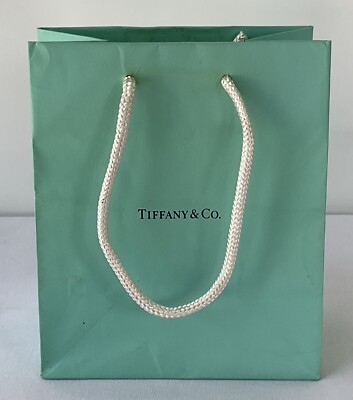 Tiffany & Co Blue Small Empty Shopping Bag Gift Bag Approx. 6'' X 5'' X 3 