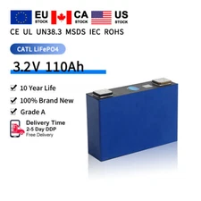 4pcs Prismatic Battery Ion Lithium Iron ANC Phosphate Cells 3.2v Lifepo4 110ah