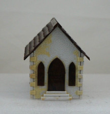 Plasticville Vintage CHURCH White Brown - O Scale Layout Building