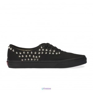Vans Borchiate Authentic Total Black Classiche Borchie Argento Scarpe Borchiate Vans Borchiate Authentic Total Black Classiche Borchie Argento Scarpe Borchiate