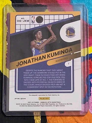 Óptica Panini Donruss 2021-22 - Opti-Graphs Choice Jonathan Kuminga - Imagen 2 de 2