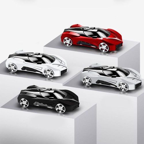 Silver Car Model Phone Holder Cool Sporty Shape Slip Resistant 360° Rotatable - Photo 8 sur 12
